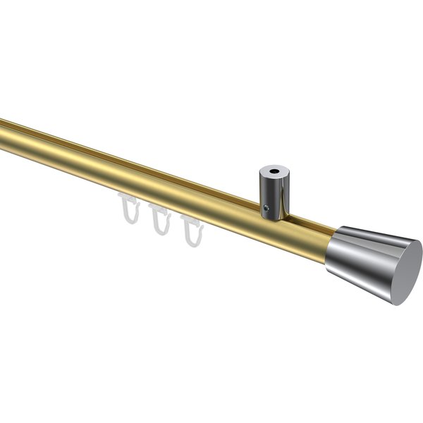 Innenlaufstange (Deckenmontage) Messing-Optik / Chrom, Aluminium / Metall 20 mm Ø Sonius Sitra