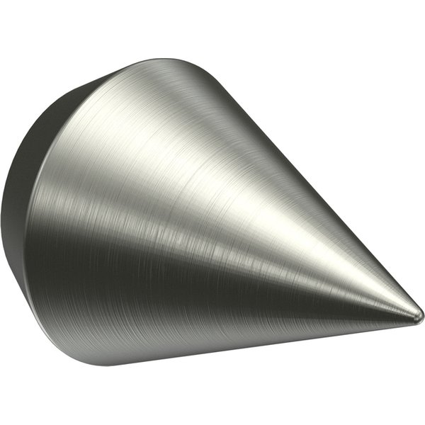 Endstücke Castello (Doppelkegel) Edelstahl V2A für 16 mm Ø Edelstahl-Gardinenstangen