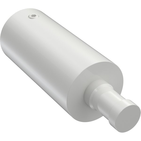 Trägerverlängerung 5 cm Typ D20 Edelstahl-Optik für Gardinenstangen-Träger 20 mm Ø