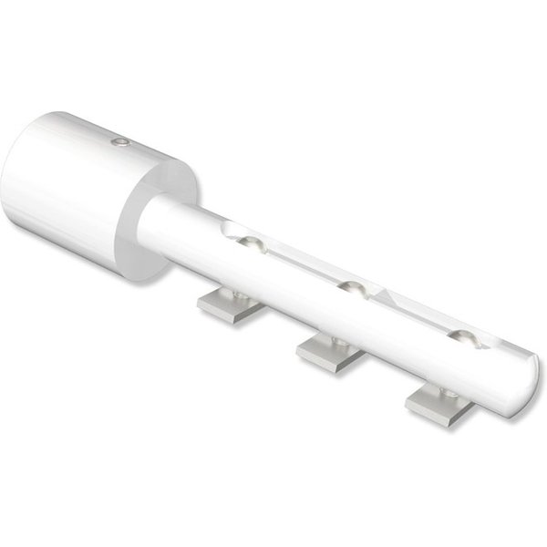 Wandträger für Gardinenschienen / Innenlaufstangen 3-läufig Universal Basic Weiß 5,5 bis 11,5 cm