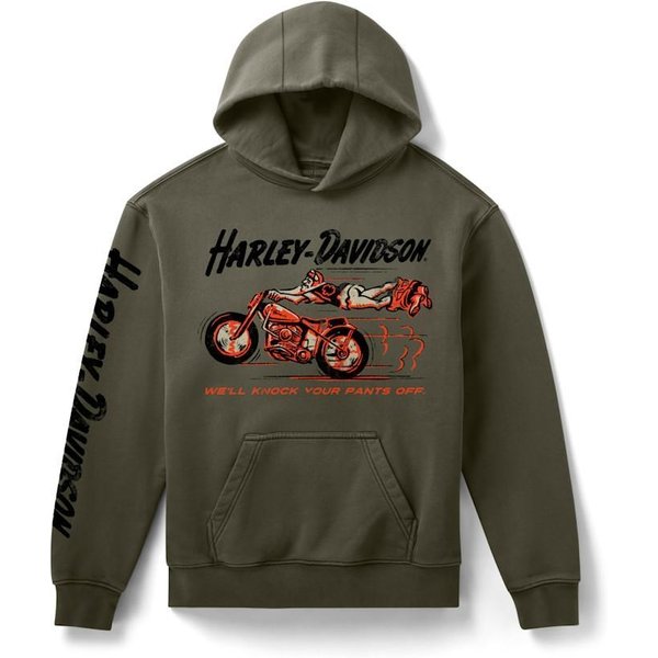 Harley Davidson Knock Your Pants Off Pullover Fleece Hoodie für Herren