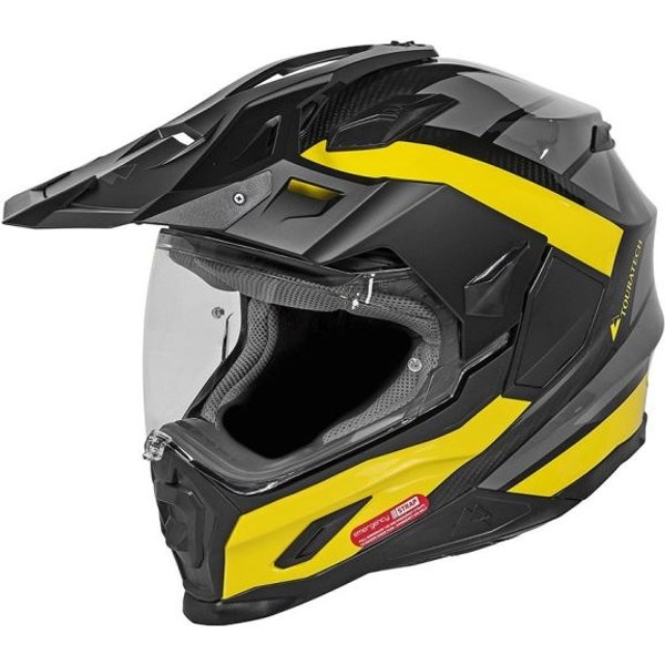 Touratech Motorrad Helm Aventuro Carbon2 Plus Gelb