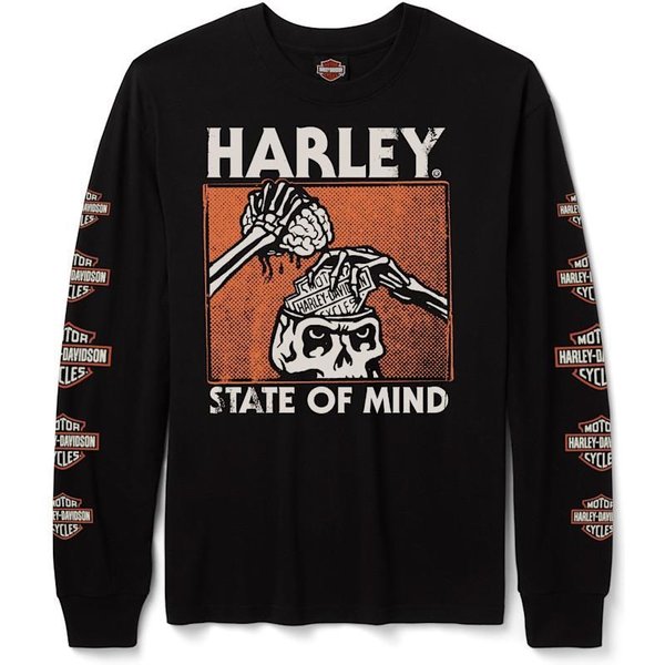 Harley Davidson State of Mind Long Sleeve Tee für Herren