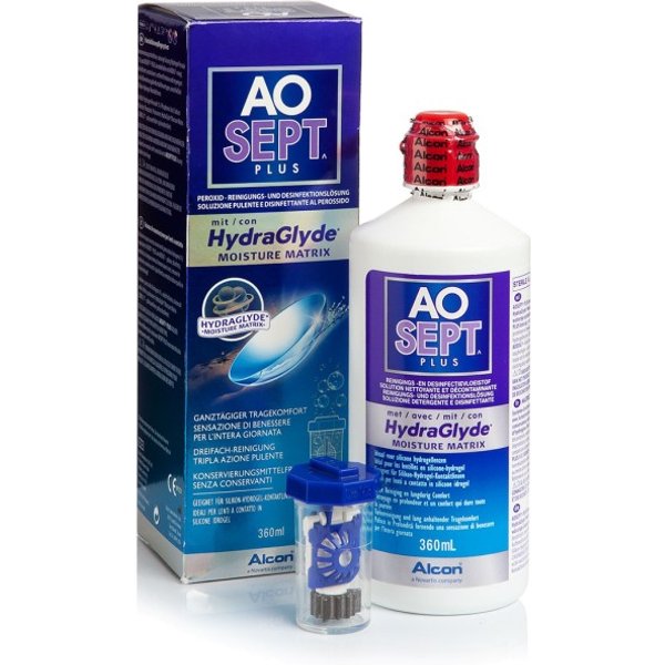 AOSEPT PLUS con Hydraglyde 360 ml con portalenti-image