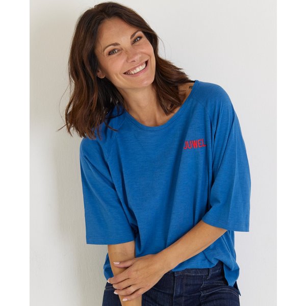 Baumwollshirt in Blau