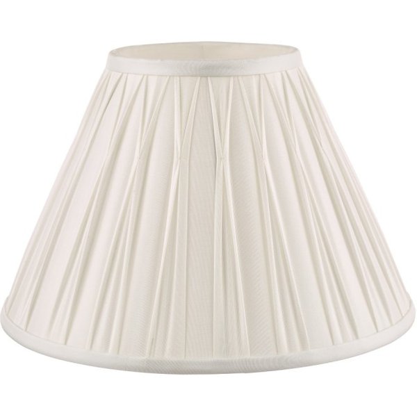 Laura Ashley Fenn Silk Shade White 12''
