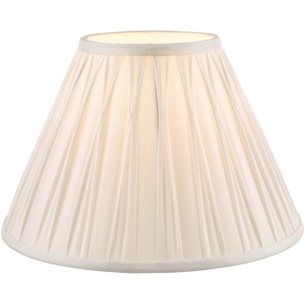 Laura Ashley Fenn Silk Shade White 14''