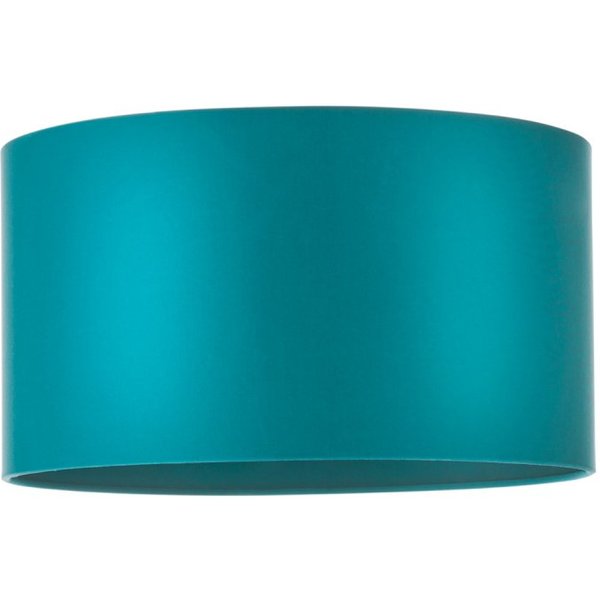 Cylinder Teal Satin Fabric Shade 380mm