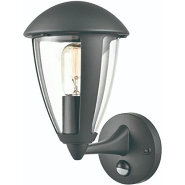 Franklite Flora Outdoor PIR Wall Lantern In Grey Finish EXT6637