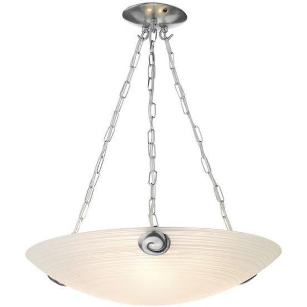 David Hunt Lighting SWP0367 Swirl 3 Light Pendant Ceiling Light In Pewter