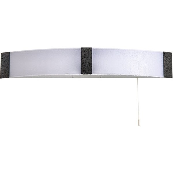 Salford Bathroom Shaver Wall Lamp In Black And White Finish