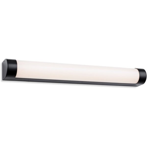 Firstlight 2876BK Lima LED 600mm Wall Light In Black Finish With Opal Diffuser IP44
