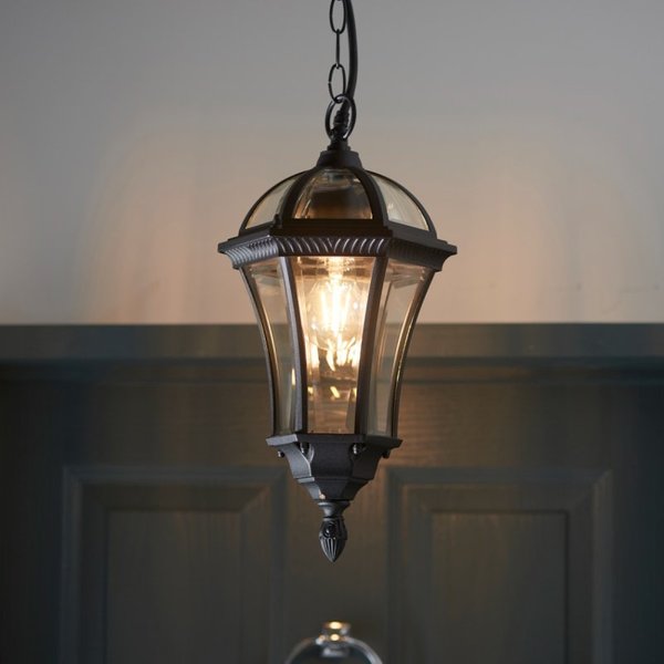 Endon YG-3503 Exterior Hanging Lantern In Black