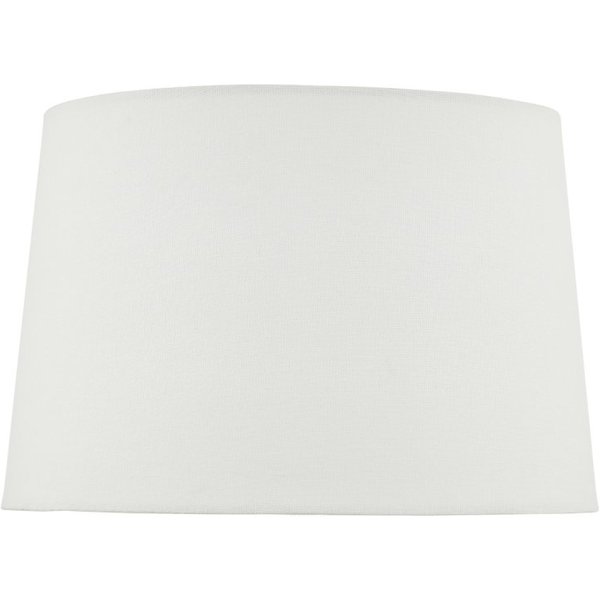 Dar Lighting Vondra Ivory Linen Tapered Drum Shade 36 cm