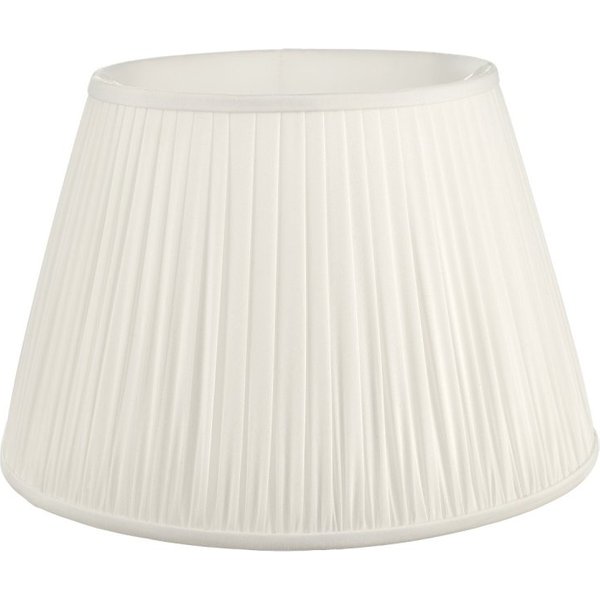 Dar Lighting Ulyana Faux Silk Tapered Drum Shade In Ivory 45 cm