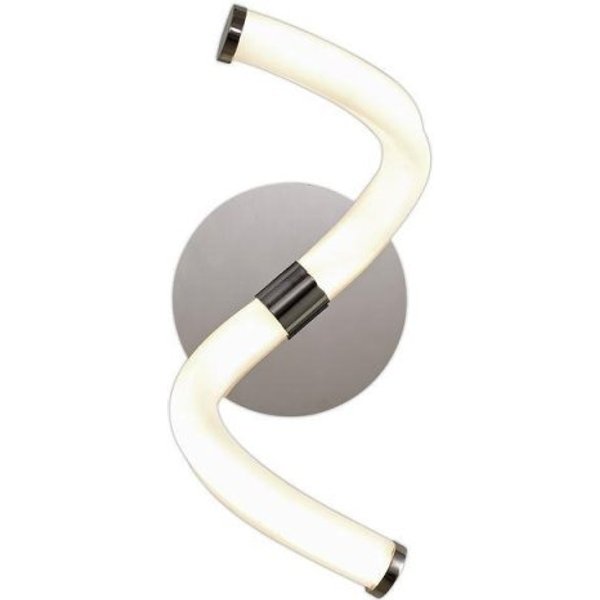 Mantra M6603/S Nur II 12 Watt Wall Light In Polished Chrome And Opal White - Switched