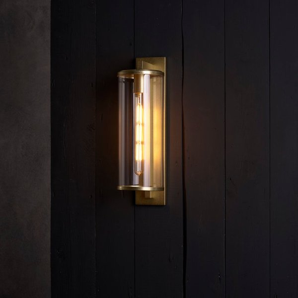 Astro 1413006 Pimlico 500 Outdoor Wall Light In Antique Brass Finish IP23