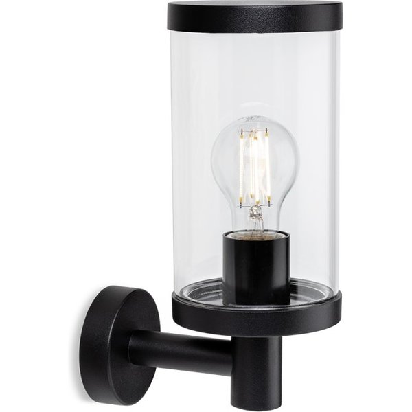 Firstlight 4120BK Lucas Outdoor Wall Uplight In Black Finish IP44