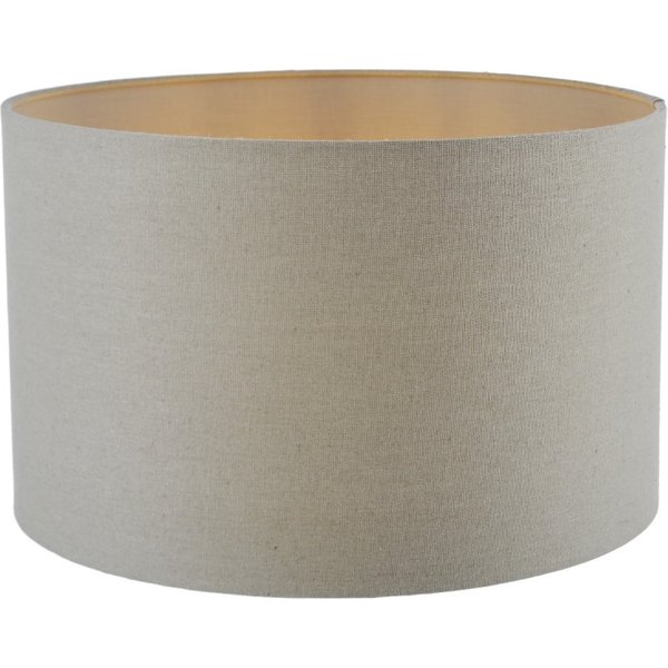 Dar Lighting Pyramid Grey Linen Drum Shade 40cm