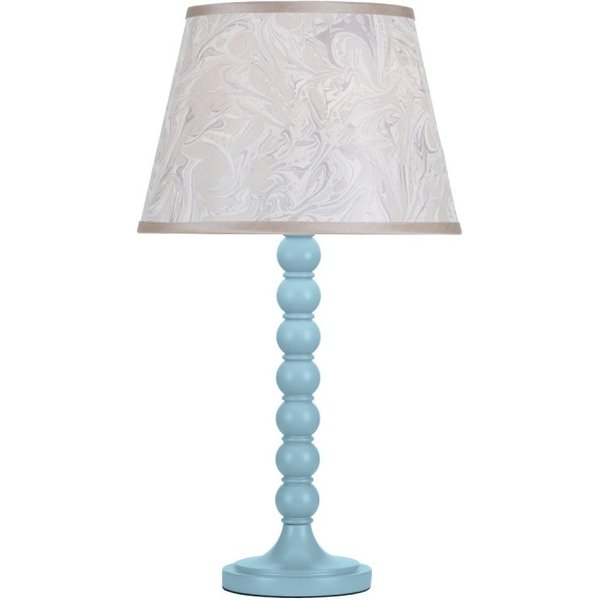 Dar Wisebuys Spool Table Lamp Base In Blue Finish