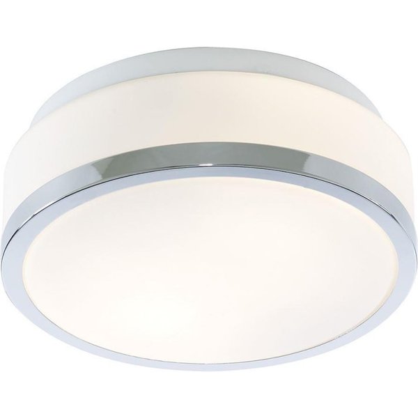 Searchlight 7039-28CC Bathroom Modern Chrome Ceiling Light with Opal Glass