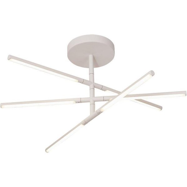 Mantra M6827 Torch 36 Watt LED Semi Flush Ceiling Light In Sand White