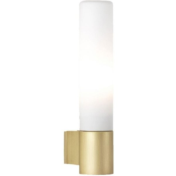 Astro 1047008 Bari One Light Wall Light In Matt Gold With Frosted Glass Shade