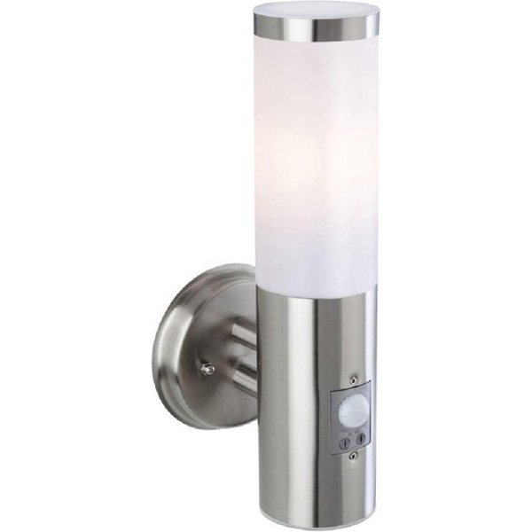 Firstlight 3431ST Plaza Wall Light With PIR In Stainless Steel