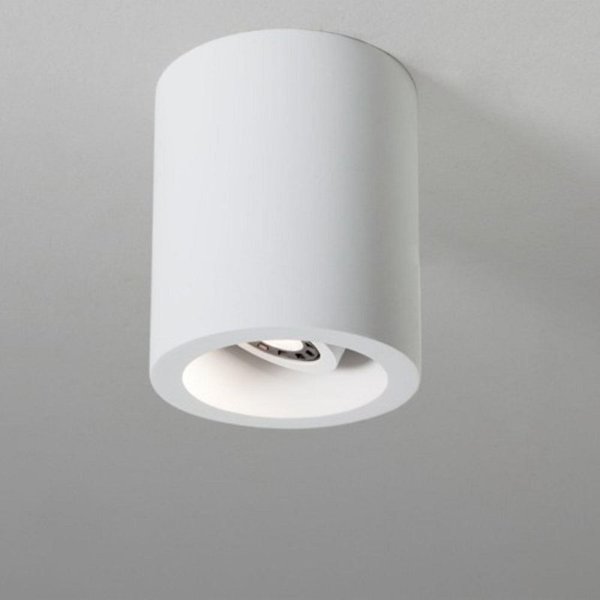 Astro 1252006 Osca 140 Round Adjustable Plaster Finish Flush Ceiling Light
