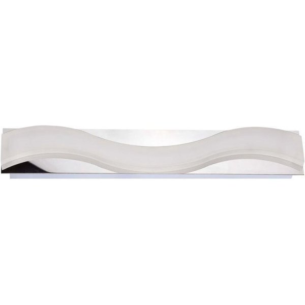 Mantra M8243 Ola Bathroom LED Large Wall Light In Chrome - L: 440mm