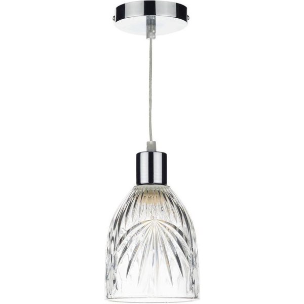 Dar Wisebuys MOT6508 Motif Non Electric Clear Cut Glass Shade