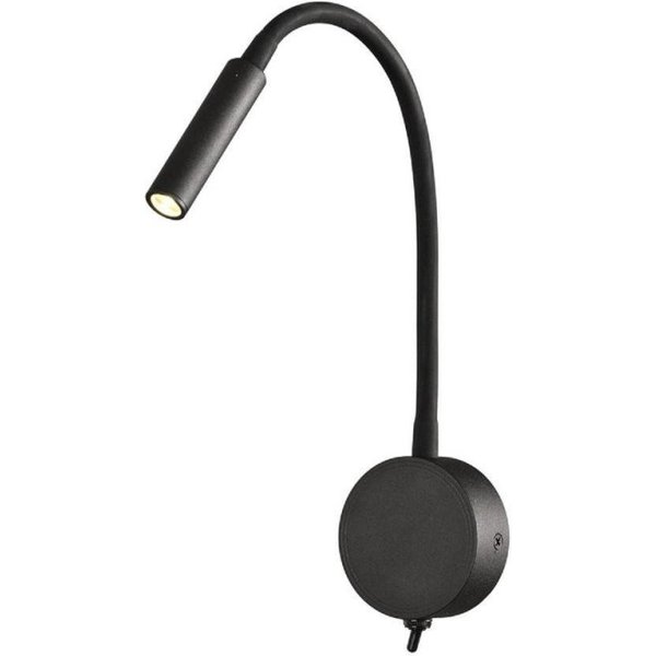 Mantra M6047 Boavista LED Tubular Wall Light In Matt Black