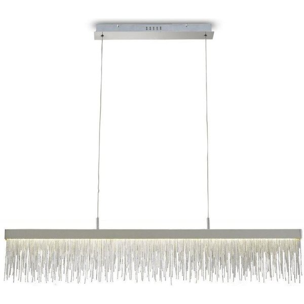 Mantra M6250 Cinna LED Single Line Pendant Light In Polished Chrome