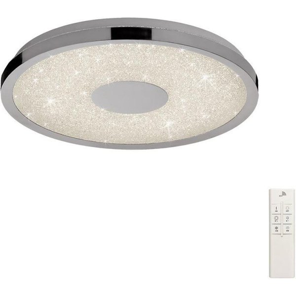 Mantra M5931 Centara LED Small Flush Ceiling Light In Chrome - Dia: 380mm