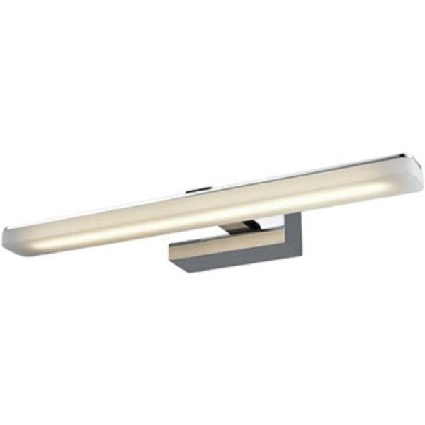Franklite WB097 Bathroom Over Mirror Wall Light In Chrome On Slightly Extended Arm
