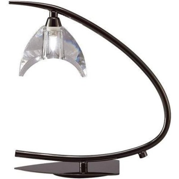 Mantra M1458BC Eclipse 1 Light Small Table Lamp In Black Chrome - H: 290mm
