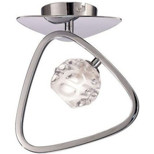 Mantra M5016 Lux 1 Light Flush Ceiling Light In Chrome