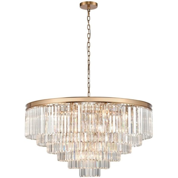 Franklite Perdita 30 Light Ceiling Pendant Light In Aged Brass Finish FL2465-30