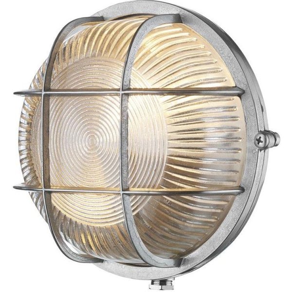 David Hunt Lighting ADM5038 Admiral Nickel Outdoor Wall/ceiling Light IP64