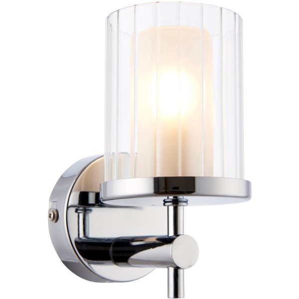 Endon 51885 Britton Wall Light with Glass Shade IP44