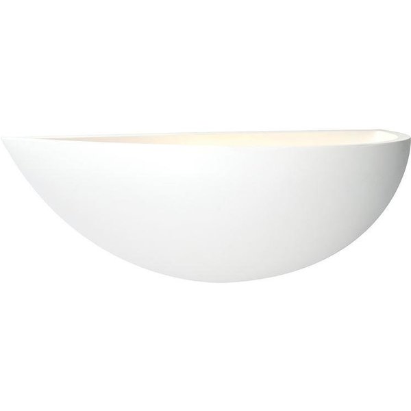 Saxby 10401 Mini Crescent White Plaster Wall Light