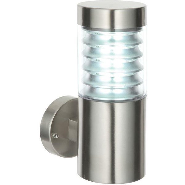 Saxby 49909 Equinox Stainless Steel Outdoor Wall Light IP44