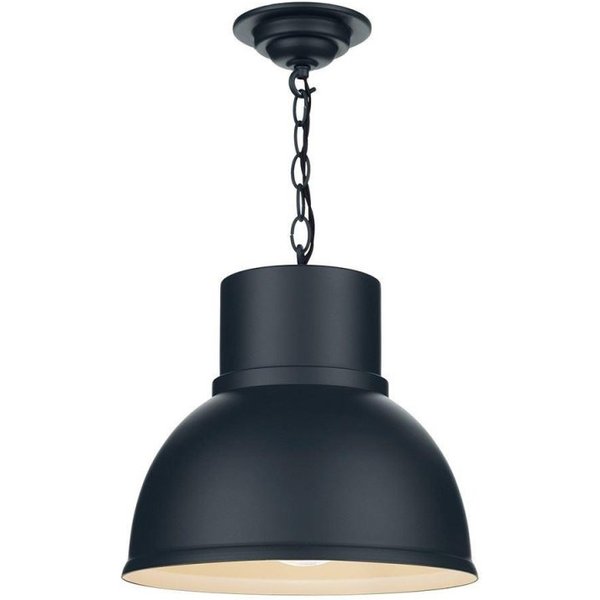 David Hunt Lighting SHO0199 Shoreditch One Light Ceiling Pendant Light In Smoke Blue - Small: Dia - 310mm