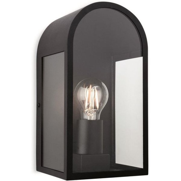 Firstlight 7669BK Eva 1 Light Outdoor Wall Light In Black