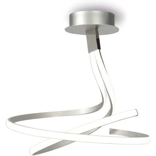 Mantra M4998 Nur LED Double Ceiling Light In Silver And Chrome - Dia: 530mm
