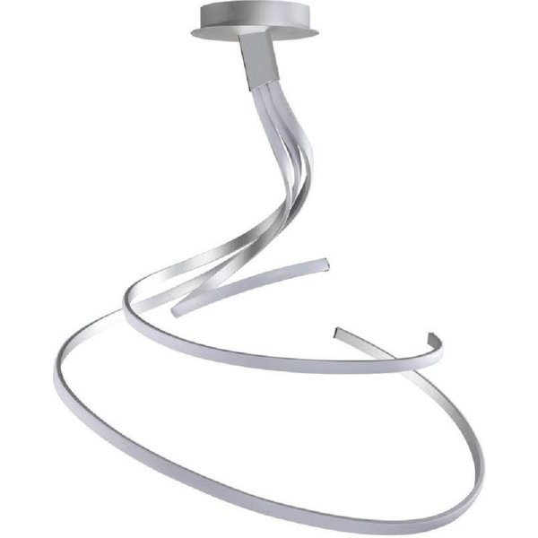 Mantra M5003 Nur XL LED Ceiling Light in Silver And Chrome - Dia: 910mm