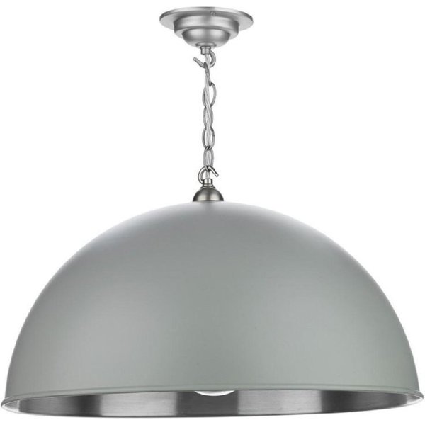 David Hunt Lighting EAL8199-07-17-C13 Ealing 1 Light Large Ceiling Pendant In Powder Grey