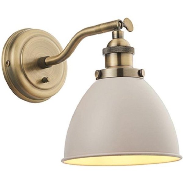 Endon 76330 Franklin 1 Light Wall Light In Satin Taupe