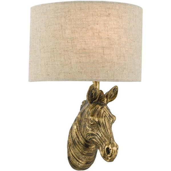 Dar ABB0735 Abby 1 Light Wall Light In Gold