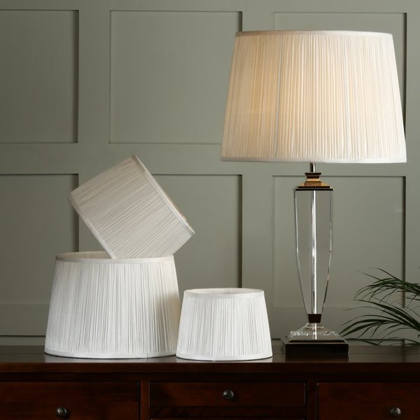 Laura Ashley Hemsley Pleated Shade Cream 12''